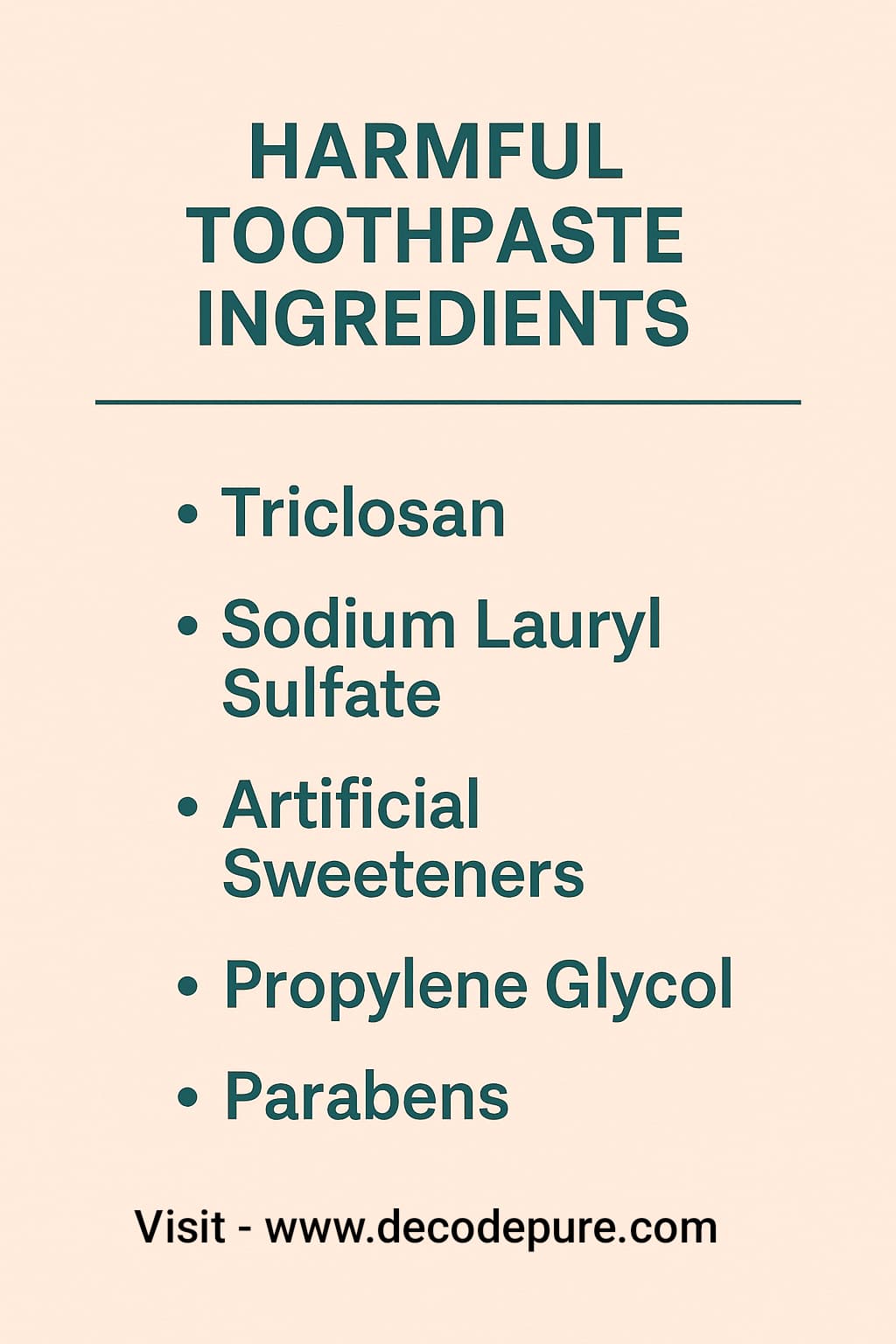 Harmful toothpaste ingredients