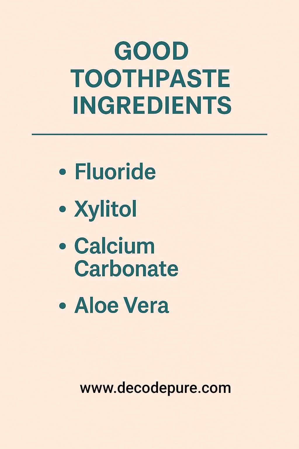Safe & effective toothpaste ingredients
