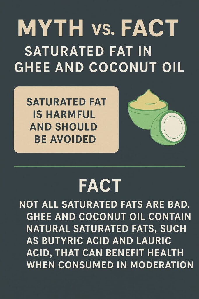 Coconut oil and Ghee contain high saturated fats, is it healthy or unhealthy as cooking oil?