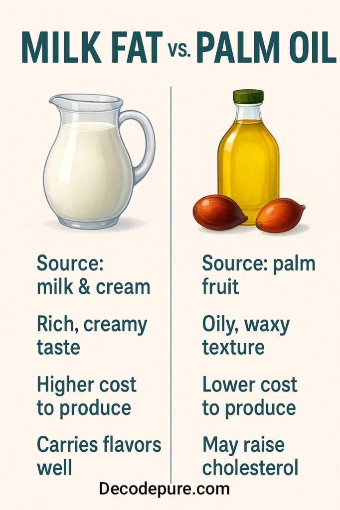 palm oil vs milk fat