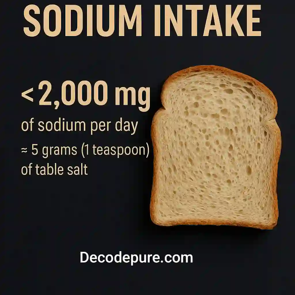 sodium intake limit