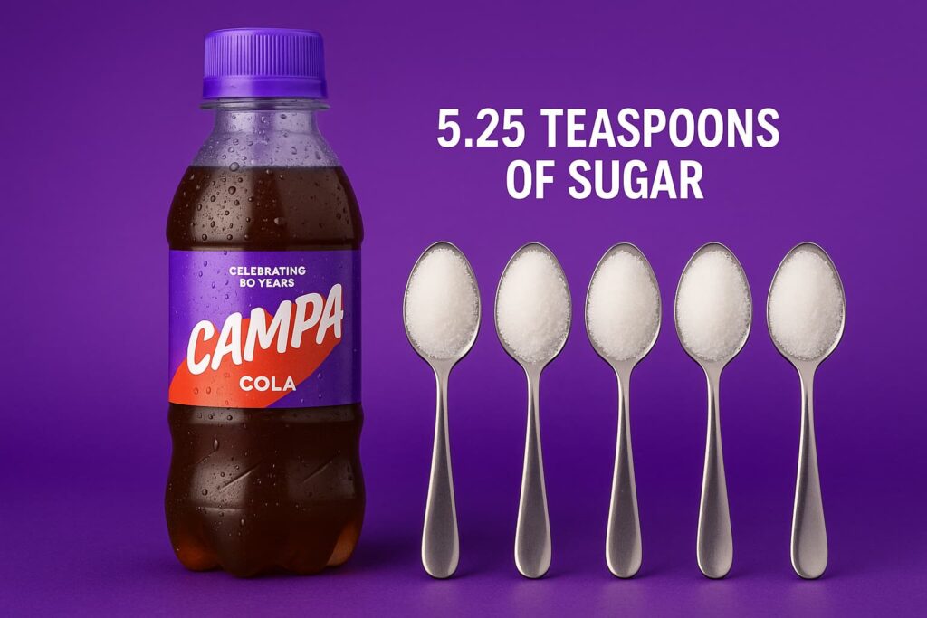 campa cola contain too much sugar