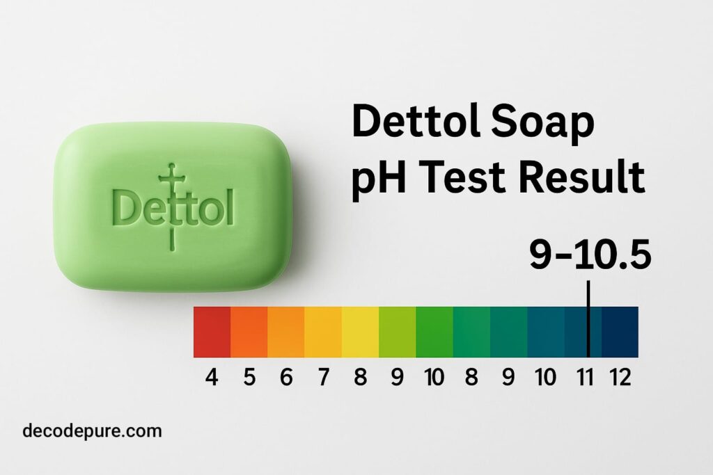 Dettol soap pH test result