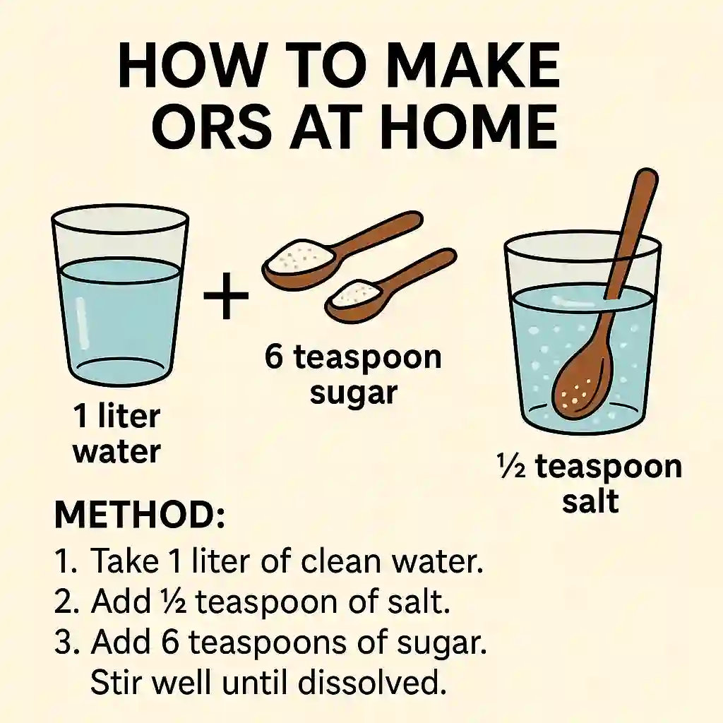 How to make ORS at home (recommended by WHO)